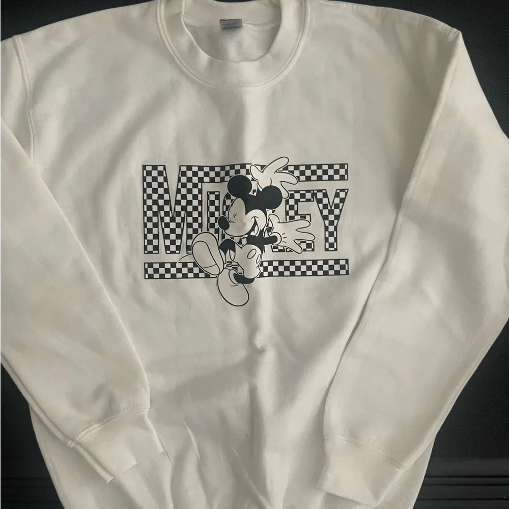 Mickey‎ Checkered Sweatshirt youth size M unisex